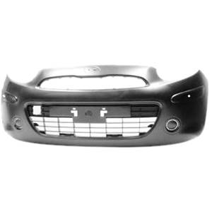 Pare-chocs avant avec trou antibrouillard avec 2 capteurs stationnement à peindre pour NISSAN MICRA de 2010 à 2013, Neuf