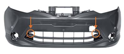 Pare-chocs avant avec trous radars stationnement a peindre pour NISSAN QASHQAI de 2014 à 2017, Neuf