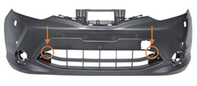 Pare-chocs avant avec lave phare avec trous radars stationnement a peindre pour NISSAN QASHQAI de 2014 à 2017, Neuf