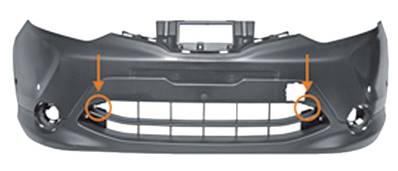 Pare-chocs avant avec trous radars stationnement trou radar assist a peindre pour NISSAN QASHQAI de 2014 à 2017, Neuf