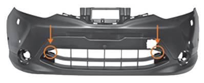 Pare-chocs avant avec lave phare avec trous radars stationnement trou radar assist a peindre pour NISSAN QASHQAI de 2014 à 2017, Neuf