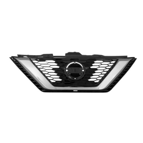 Grille radiateur noire avec moulure chromé pour NISSAN QASHQAI depuis 2017, Neuve