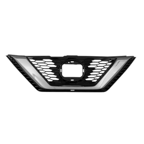 Grille radiateur noire avec trous park assist pour NISSAN QASHQAI depuis 2017, Neuve