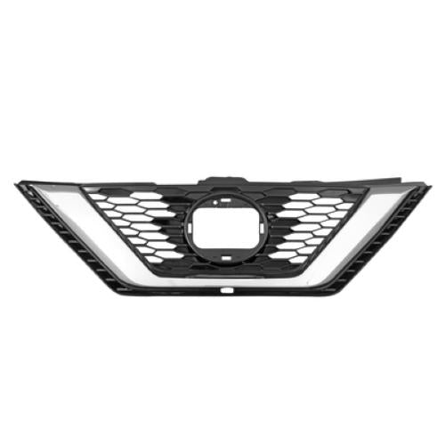 Grille radiateur noire avec trou caméra pour NISSAN QASHQAI depuis 2017, Neuve