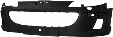 Pare-chocs avant avec lave phare à peindre pour PEUGEOT 407 de 2004 à 2011, Neuf