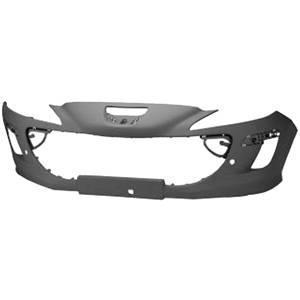 Pare-chocs avant avec trous radars stationnement à peindre pour PEUGEOT 308 de 2007 à 2011, Neuf