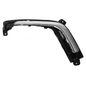 Profil droit grille avec moulure gris pare-chocs avant pour PEUGEOT 308 RY de 2011 à 2013,