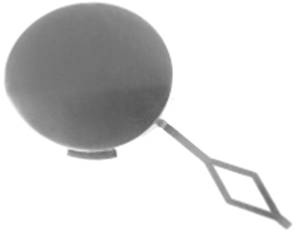 Bouchon cache crochet remorquage pare-chocs arrière pour PEUGEOT 208 de 2012 à 2015, Neuf