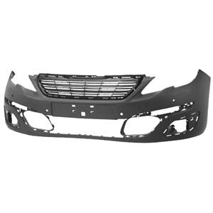 Pare-chocs avant avec 4 capteurs stationnement à peindre modèle actif/éco pour PEUGEOT 308 de 2013 à 2017, Neuf