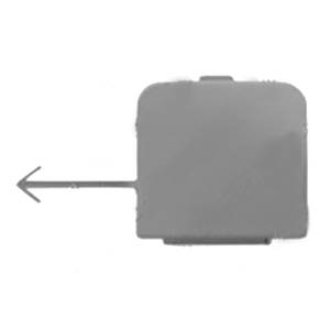 Bouchon couverture crochet remorquage pare-chocs avant à peindre pour PEUGEOT 108 depuis 2014, Neuf