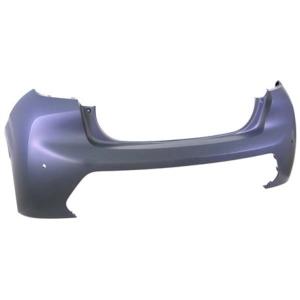 Pare-chocs arrière avec apprêt avec 2 trous park assist pour PEUGEOT 208 depuis 2019, Neuf