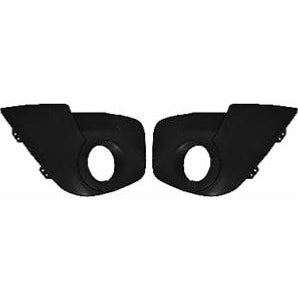 Kit grilles laterales pare-chocs avant avec trou antibrouillard droit gauche modèle dynamique pour RENAULT TWINGO II de 2007 à 2011,