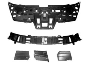 Kit supports pare-chocs avant pour RENAULT CLIO III RY de 2009 à 2012,