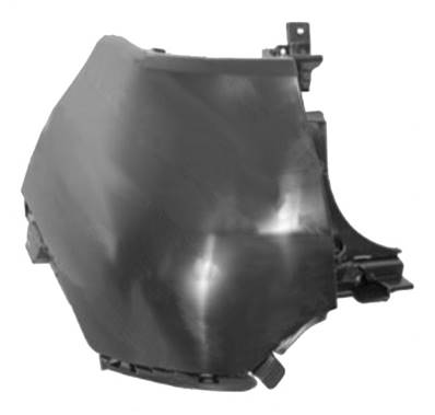 Crosse arrière gauche lisse noir a peindre pour RENAULT CAPTUR de 2013 à 2017, Neuve