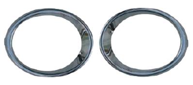 Kit contour antibrouillard droit gauche chrome pour RENAULT KADJAR de 2015 à 2018,