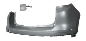 Pare-chocs arrière avec apprêt avec 2 trous park assist pour RENAULT SCENIC depuis 2016, Neuf