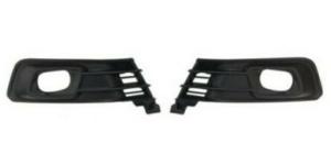 Kit grilles droit gauche avec trou antibrouillard pare-chocs avant noir pour RENAULT CAPTUR de 2017 à 2019,