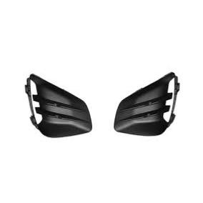 Kit grilles pare-chocs avant noir sans siege antibrouillard (droite+gauche) pour RENAULT CLIO V depuis 2019,