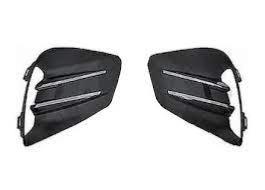 Kit grilles pare-chocs avant noire gaufré-sans siege antibrouillardavec moulures chrome (droite+gauche) pour RENAULT CLIO V depuis 2019,