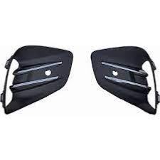 Kit grilles pare-chocs avant noire gaufré-sans siege antibrouillardavec moulures chrome-avec trou radar+support (droite+gauche) pour RENAULT CLIO V depuis 2019,