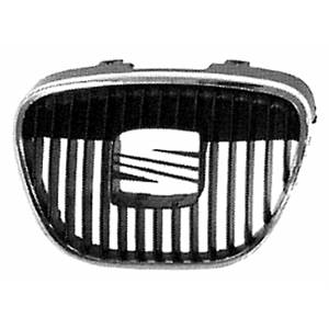 Bouclier central grille radiateur avec armoires avec profil chromée pour SEAT IBIZA de 2002 à 2005, Neuf
