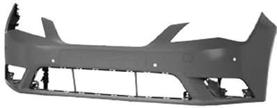 Pare-chocs avant avec trous radars stationnement à peindre pour SEAT LEON de 2013 à 2016, Neuf