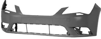 Pare-chocs avant avec lave phare à peindre pour SEAT LEON de 2013 à 2016, Neuf