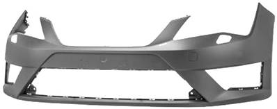 Pare-chocs avant avec lave phare à peindre pour SEAT LEON FR de 2013 à 2016, Neuf