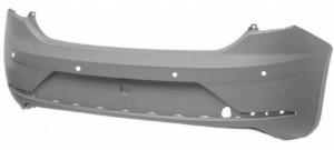 Pare-chocs arrière avec trous radars stationnement à peindre pour SEAT LEON FR depuis 2017, Neuf