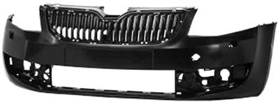 Pare-chocs avant avec lave phare a peindre pour SKODA OCTAVIA de 2013 à 2016, Neuf