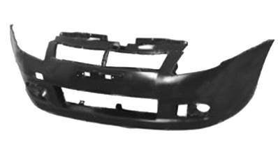 Pare-chocs avant avec trou antibrouillard noir modèle 5/05>9/07 pour SUZUKI SWIFT de 2005 à 2010, Neuf