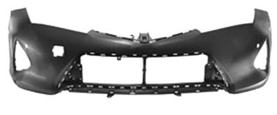 Pare-chocs avant avec 4 capteurs stationnement noir a peindre modèle 1/13>4/15 pour TOYOTA AURIS de 2013 à 2017, Neuf