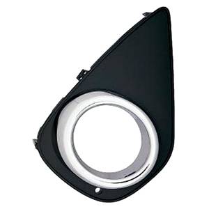 Grille latéral gauche avec trou antibrouillard noire avec profil satiné pour TOYOTA YARIS de 2014 à 2016, Neuve