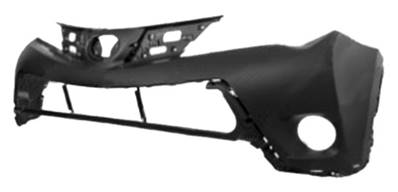 Pare-chocs avant supérieur noir lisse a peindre pour TOYOTA RAV 4 de 2013 à 2015, Neuf