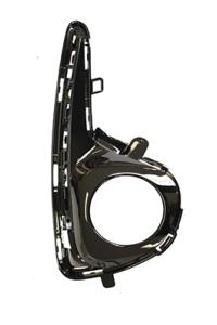 Grille latéral droite avec trou antibrouillard avec siège profil chromée noire brillant pour TOYOTA YARIS de 2017 à 2020, Neuve