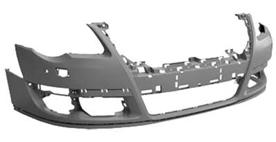 Pare-chocs avant avec lave phare avec trous radars stationnement à peindre pour VOLKSWAGEN PASSAT de 2005 à 2010, Neuf