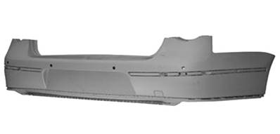 Pare-chocs arrière avec 4 capteurs stationnement à peindre modèle berline pour VOLKSWAGEN PASSAT de 2005 à 2010, Neuf