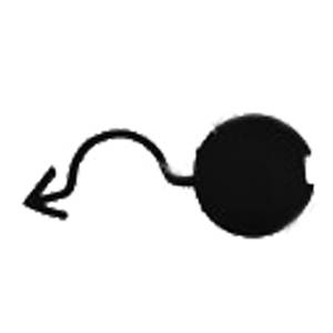 Bouchon cache crochet remorquage pare-chocs arrière pour VOLKSWAGEN TOURAN de 2006 à 2010, Neuf