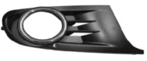 Grille latéral droite avec trou antibrouillard pare-chocs avant pour VOLKSWAGEN GOLF VI de 2008 à 2012, Neuve