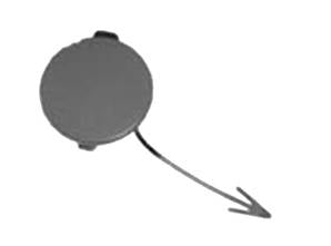 Bouchon cache crochet remorquage pare-chocs avant pour VOLKSWAGEN GOLF VI de 2008 à 2012, Neuf