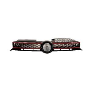 Grille radiateur noire /chrome/rouge pour VOLKSWAGEN GOLF VI GTI/GTD de 2009 à 2013, Neuve