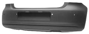 Pare-chocs arrière avec trous radars stationnement à peindre modèle 3 cylindres c/scasso petit pour VOLKSWAGEN POLO de 2009 à 2014, Neuf