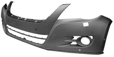 Pare-chocs avant avec lave phare avec 4 capteurs stationnement +2 park assist à peindre pour VOLKSWAGEN TIGUAN de 2007 à 2011, Neuf