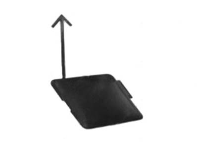 Bouchon cache crochet pare-chocs avant pour VOLKSWAGEN TIGUAN de 2007 à 2011, Neuf