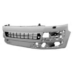 Pare-chocs avant avec lave phare avec grille central à peindre pour VOLKSWAGEN TRANSPORTER TYP5 de 2009 à 2014, Neuf