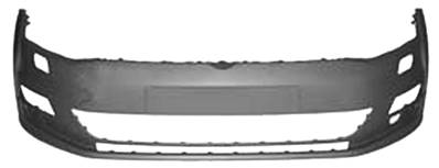 Pare-chocs avant avec lave phare à peindre pour VOLKSWAGEN GOLF VII de 2012 à 2016, Neuf