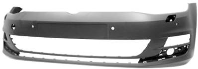 Pare-chocs avant avec lave phare avec 4 capteurs parking park assist à peindre pour VOLKSWAGEN GOLF VII de 2012 à 2016, Neuf