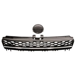 Grille radiateur noire avec profil chromée modèle gtd pour VOLKSWAGEN GOLF VII GTI/GTD de 2013 à 2016, Neuve
