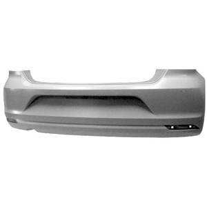 Pare-chocs arrière avec trou POUR TERMINAL AUGMENTÉ à peindre pour VOLKSWAGEN POLO de 2014 à 2017, Neuf