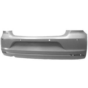 Pare-chocs arrière avec trous radars stationnement avec trou pot déchappement à peindre pour VOLKSWAGEN POLO de 2014 à 2017, Neuf